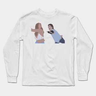 Madelyn Cline & Chase Stokes as Sarah Cameron & John B! Sticker Long Sleeve T-Shirt